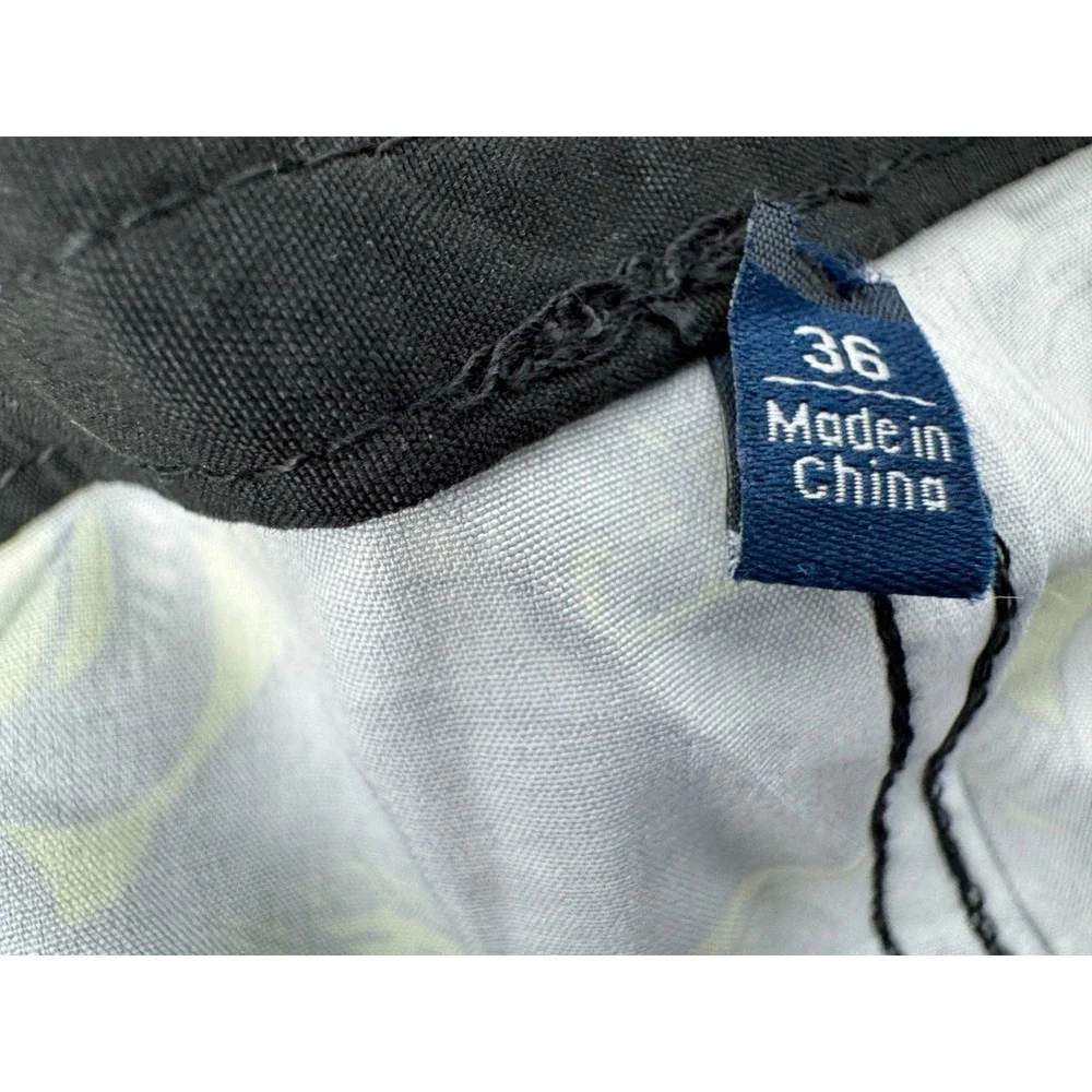 William Murray Hybrid Board Shorts Mens 36 Grey Animal Print Golf Swim Trunks‎